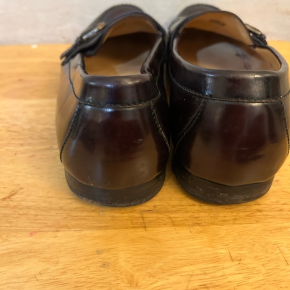 Cole Haan Kiltie Monk Strap  Brown Leather Slip-On Loafers - Picture 4 of 9